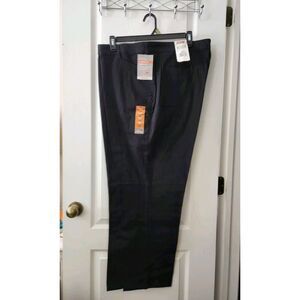 Dickies Women's Stretch Twill Pant Classic Tapered Leg Mid-Rise Black Size 24W R